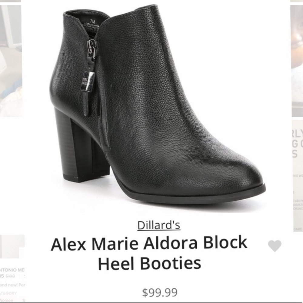 Alex Marie, Aldora block heel booties